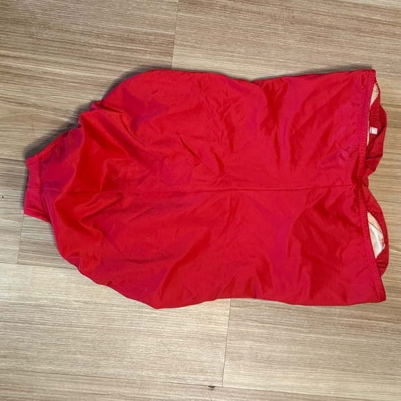 Red Ruched Swimsuit w/ Shapewear Compression - Size M - Picture 5 of 6